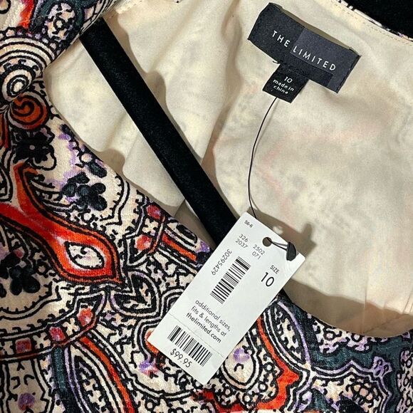 NWT THE LIMITED Paisley Sheath Dress - Picture 7 of 8